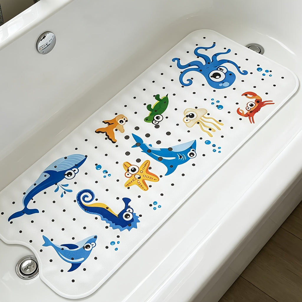 Tapis de bain antidérapant avec motif d'animaux de dessins animés — Monptitlou