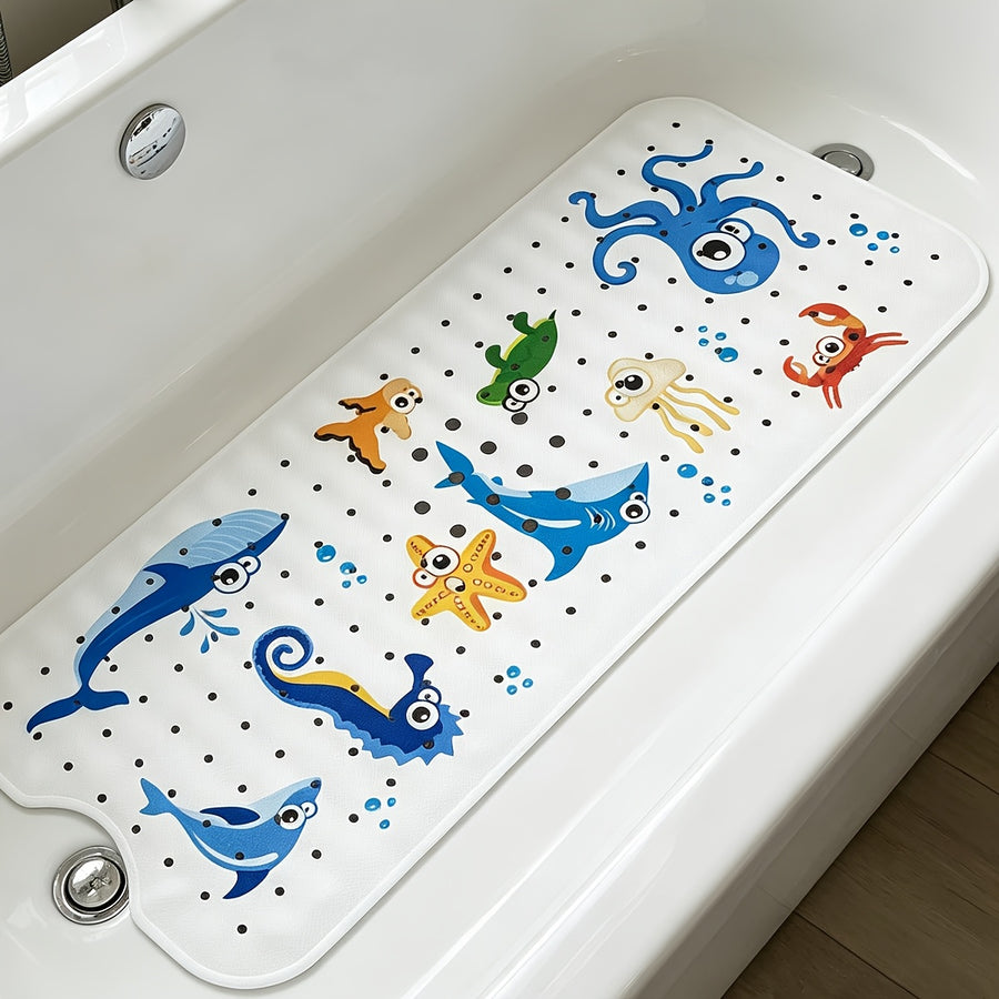 Tapis de bain antidérapant avec motif d'animaux de dessins animés — Monptitlou