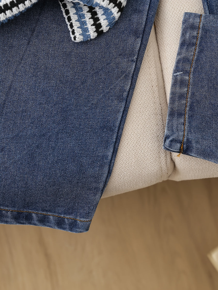 Ensemble 2 pièces polo rayé garçon printemps/été décontracté + pantalon — Monptitlou