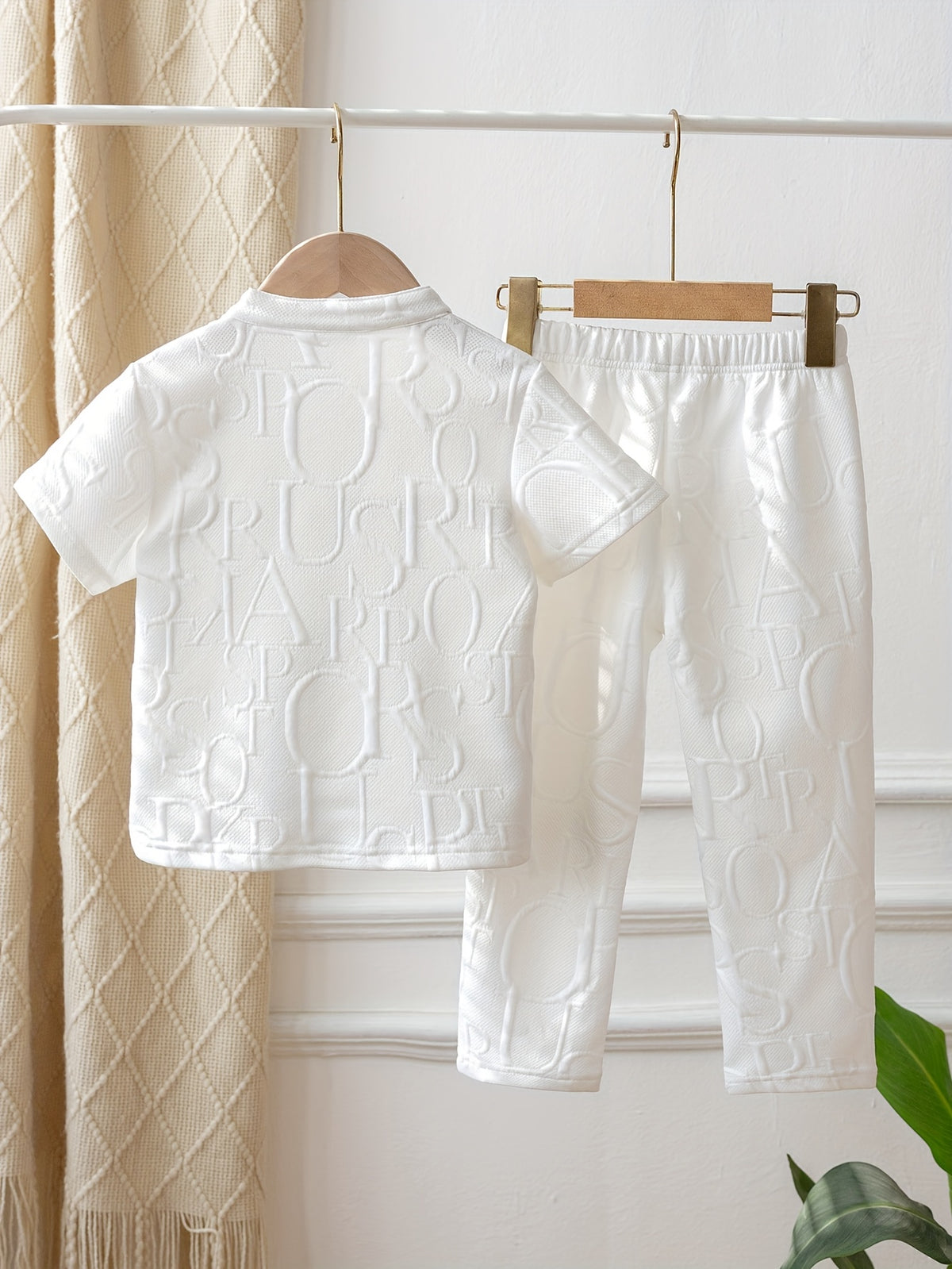 Ensemble 2 pièces pour garçons : T-shirt à manches courtes décontracté — Monptitlou Image