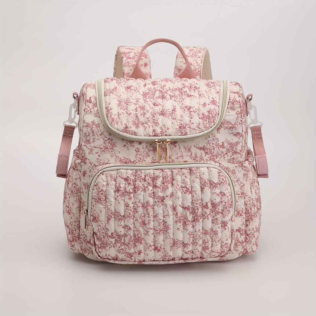 Sac à couches convertible vintage avec motif de dessin — Monptitlou