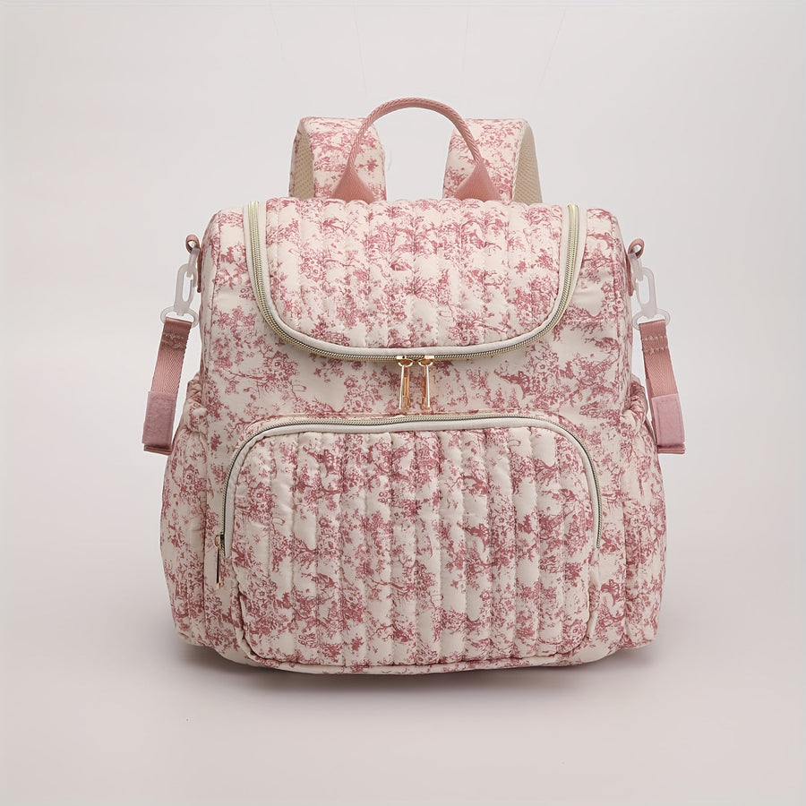 Sac à couches convertible vintage avec motif de dessin — Monptitlou
