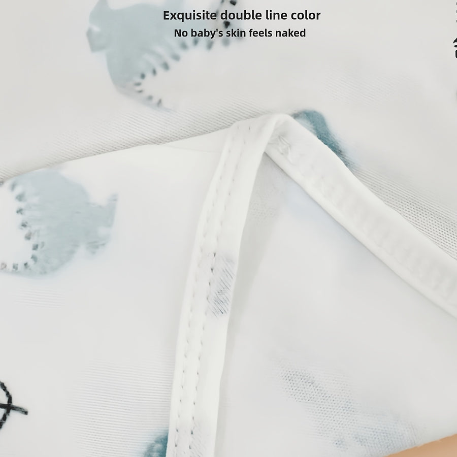 Couverture d'emmaillotage pour bébé, conception adhésive — Monptitlou