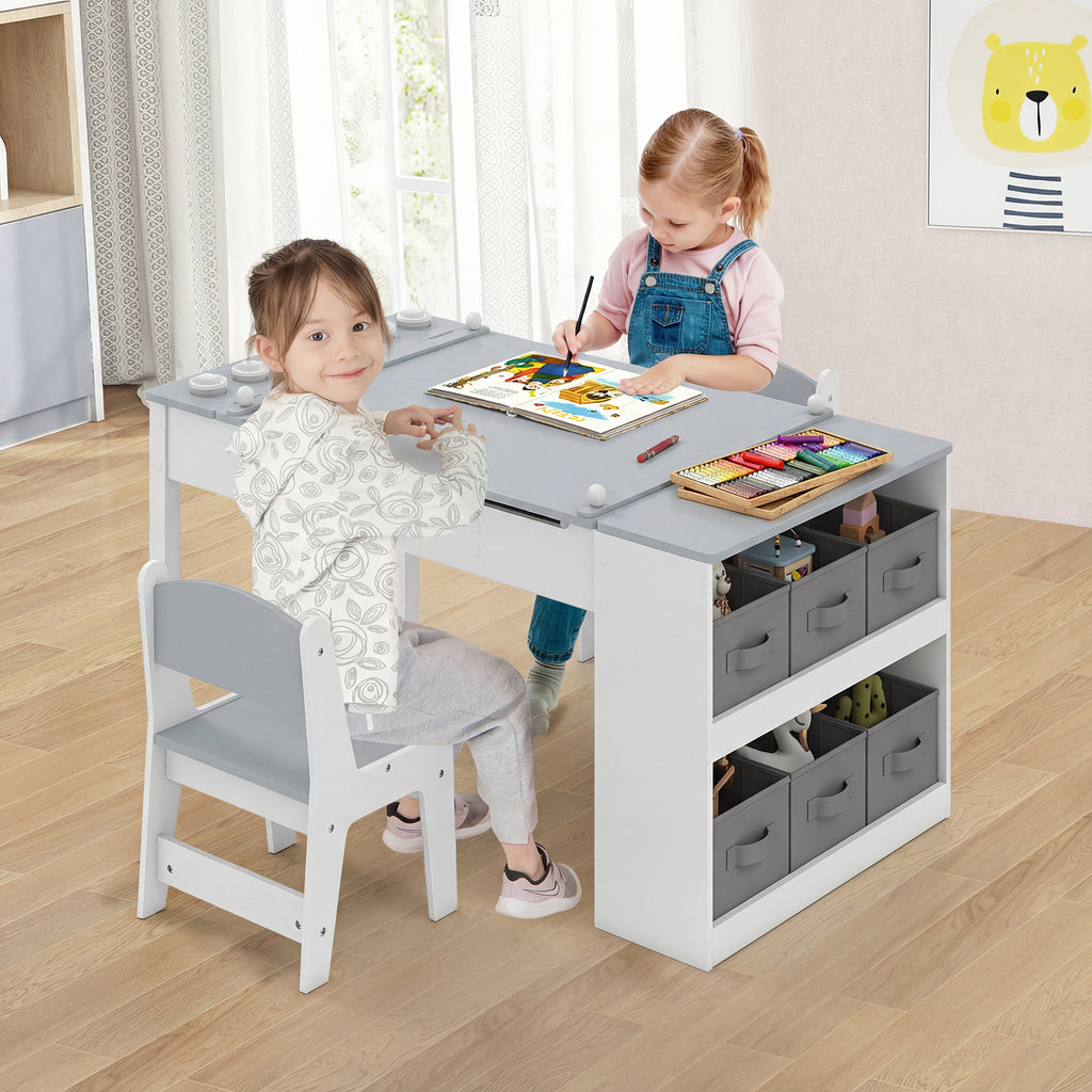 Table pour enfants avec 2 chaises — Monptitlou