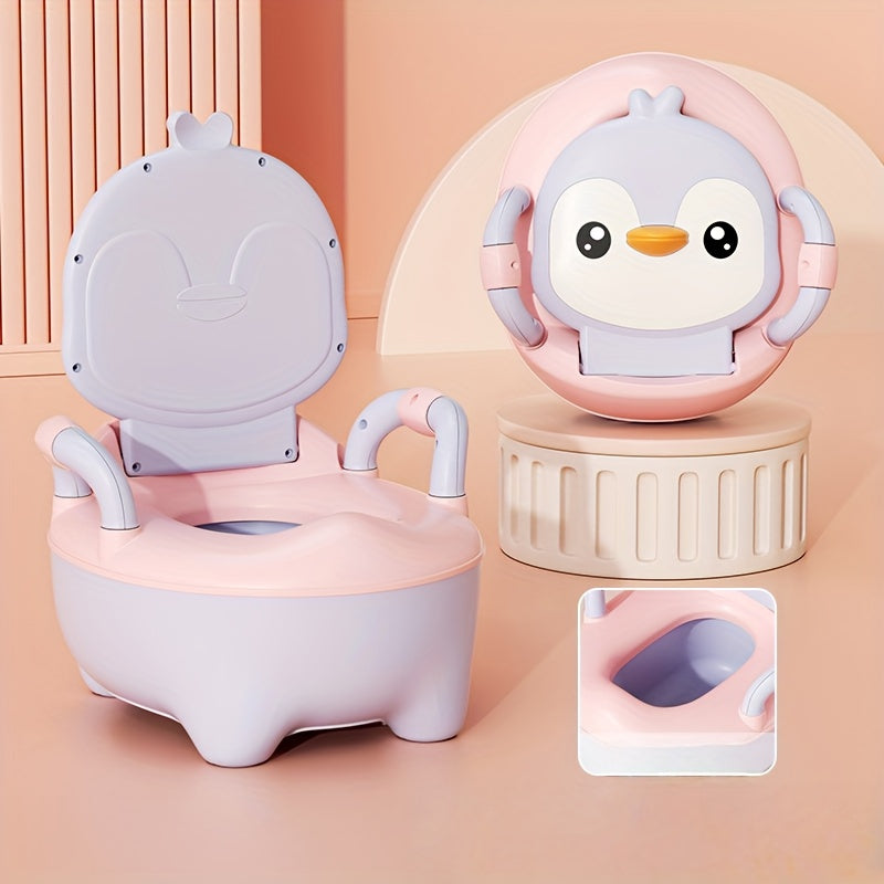 Siège de Toilette d'Apprentissage en Forme de Pingouin avec Housse de — Monptitlou