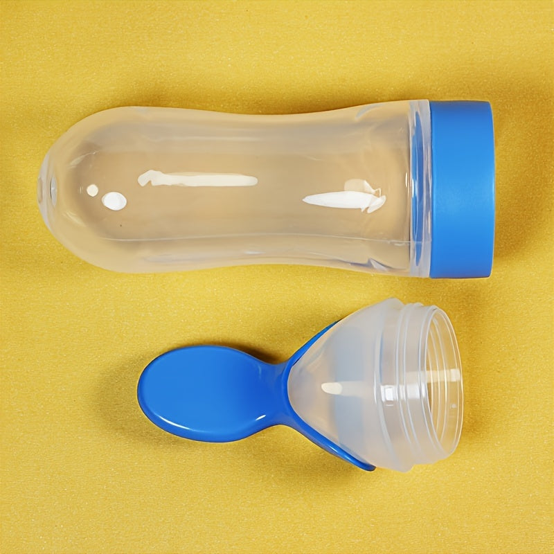 Distributeur de nourriture pour bébé en silicone avec cuillère — Monptitlou