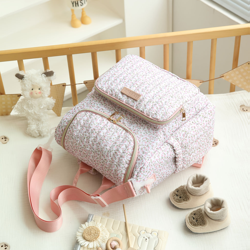 Sac à dos rose à poche avant unique, un essentiel pour la maison — Monptitlou