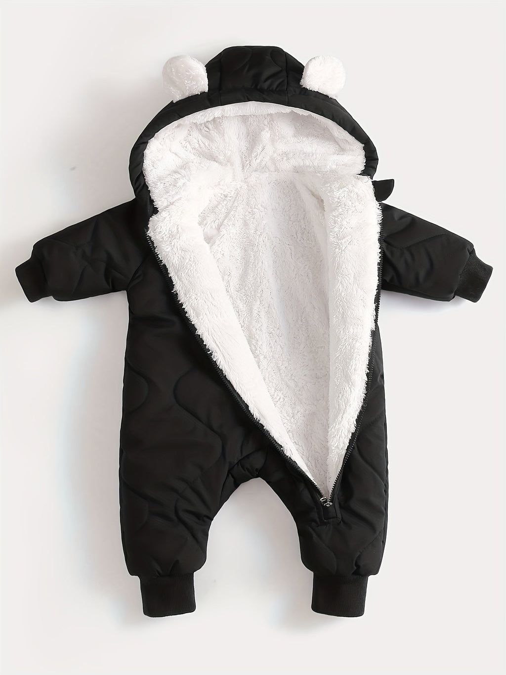 Body épais pour bébé 0 à 1 an, doublure polaire, vêtement d'extérieur automne/hiver, avec fermeture éclair, pour Noël/Ha