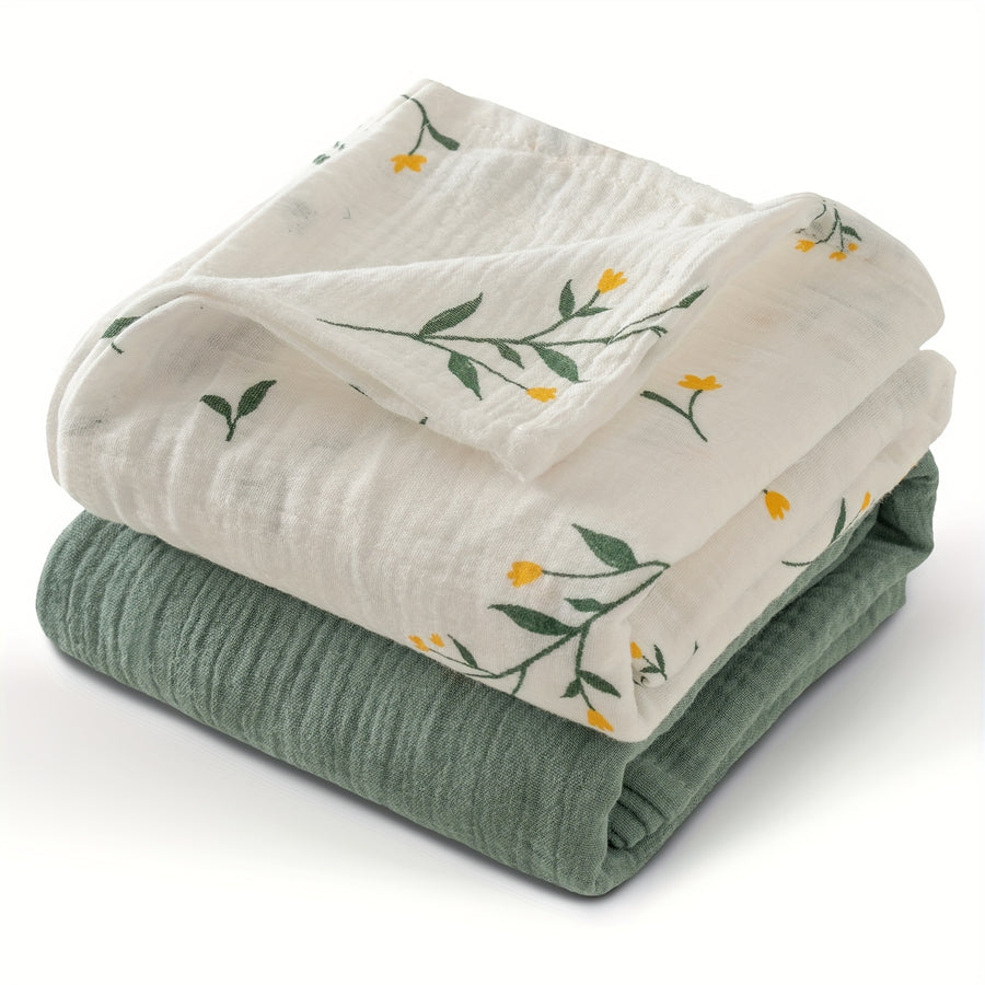 Couvertures en mousseline, lot de 2 couvertures de naissance pour — Monptitlou