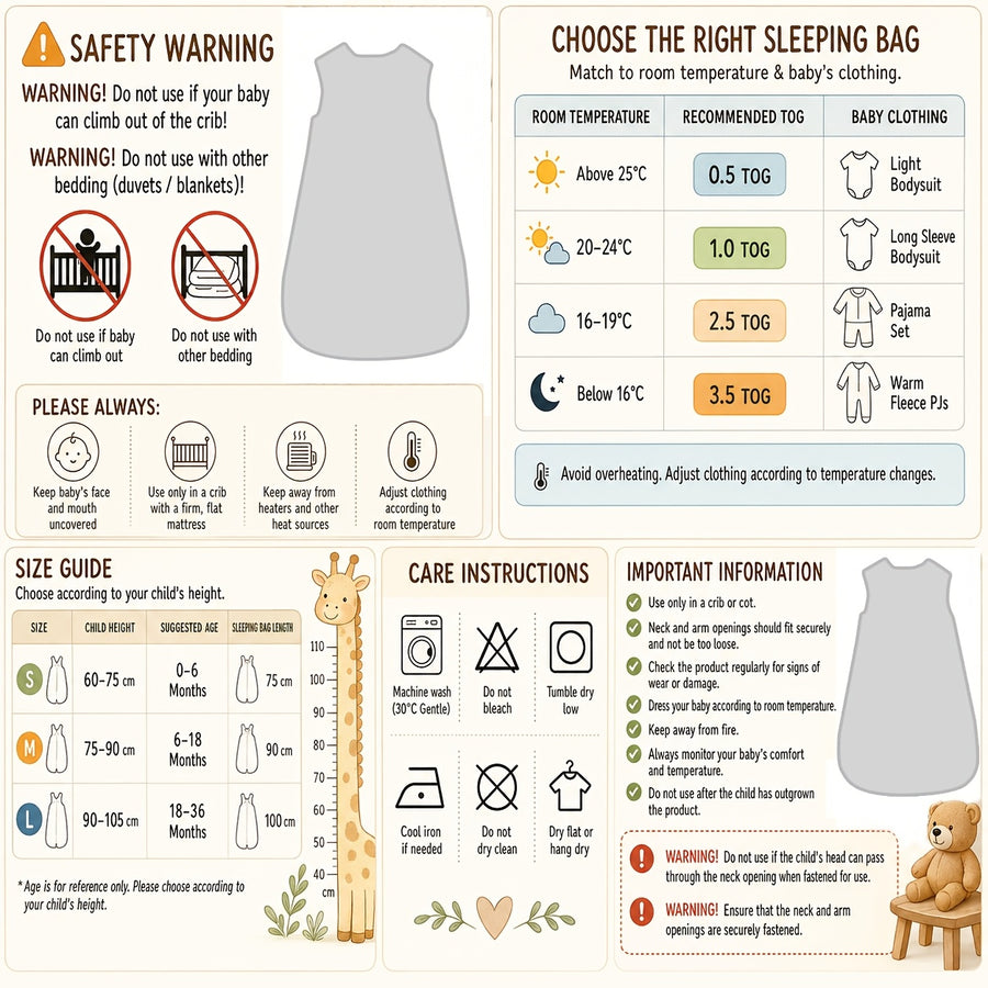 Sac de couchage lange pour bébé avec position mains en l'air — Monptitlou