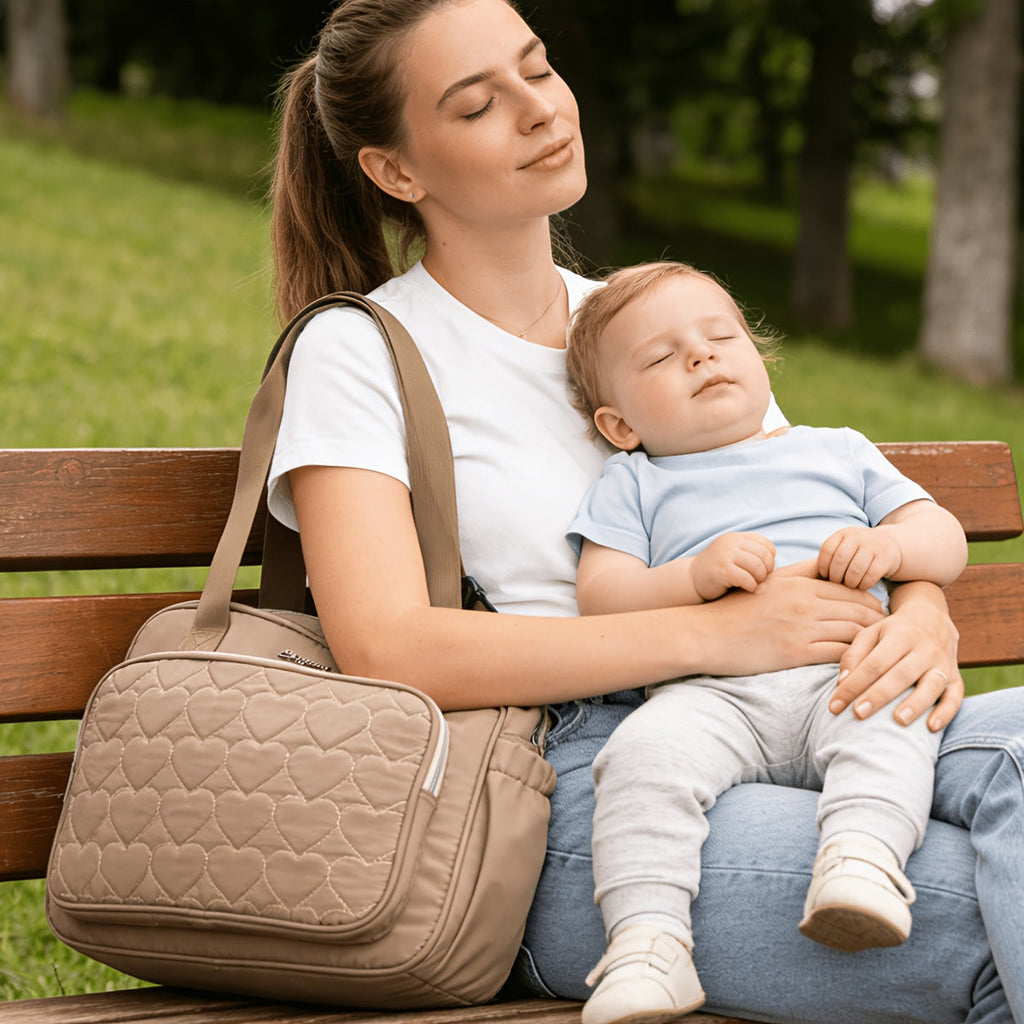 Sac Parental en Tissu Oxford — Monptitlou