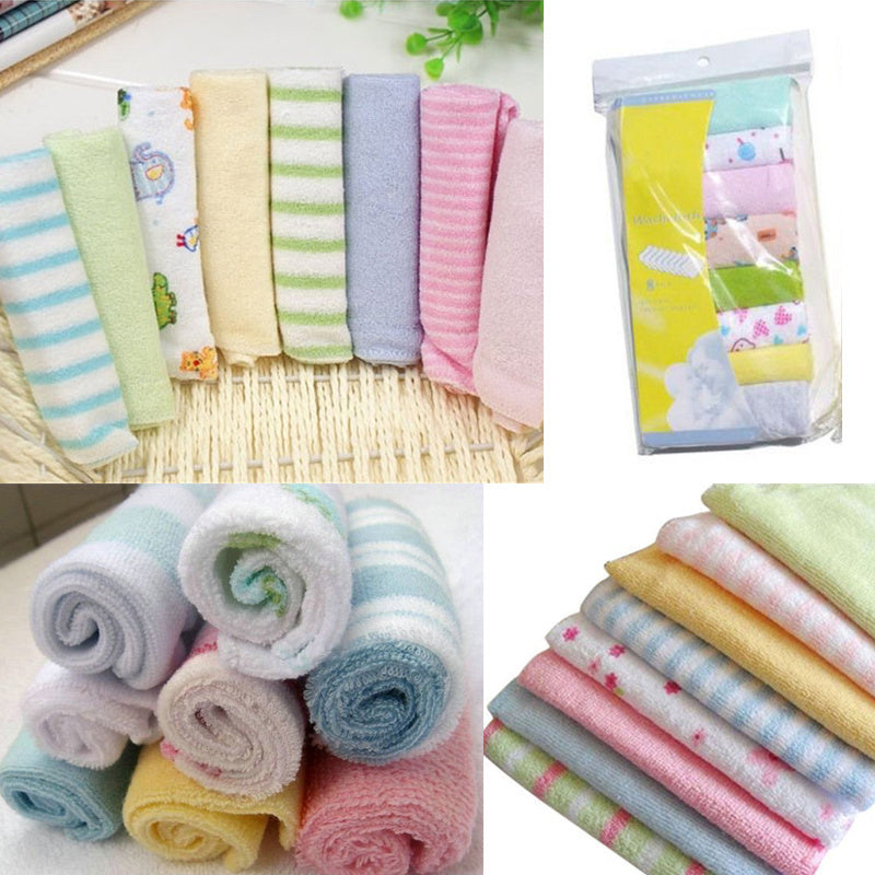 Serviettes Douces Couleurs Aléatoires pour Bébé — Monptitlou