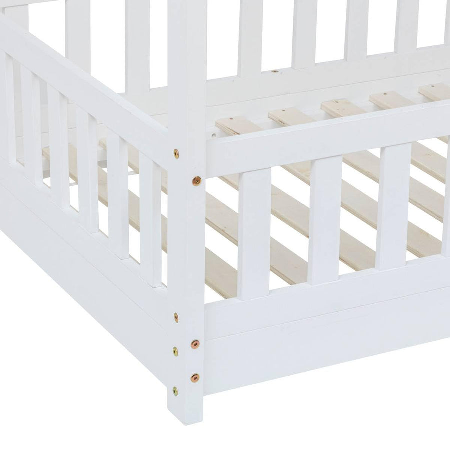 Lit cabane en bois pour enfant, 80 x 160 cm — Monptitlou