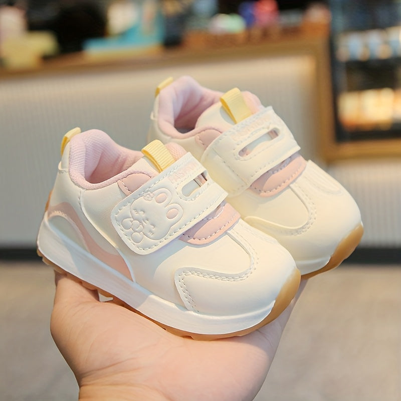 Chaussures premières marches garçons filles 0-1 an fermeture à scratch — Monptitlou Image
