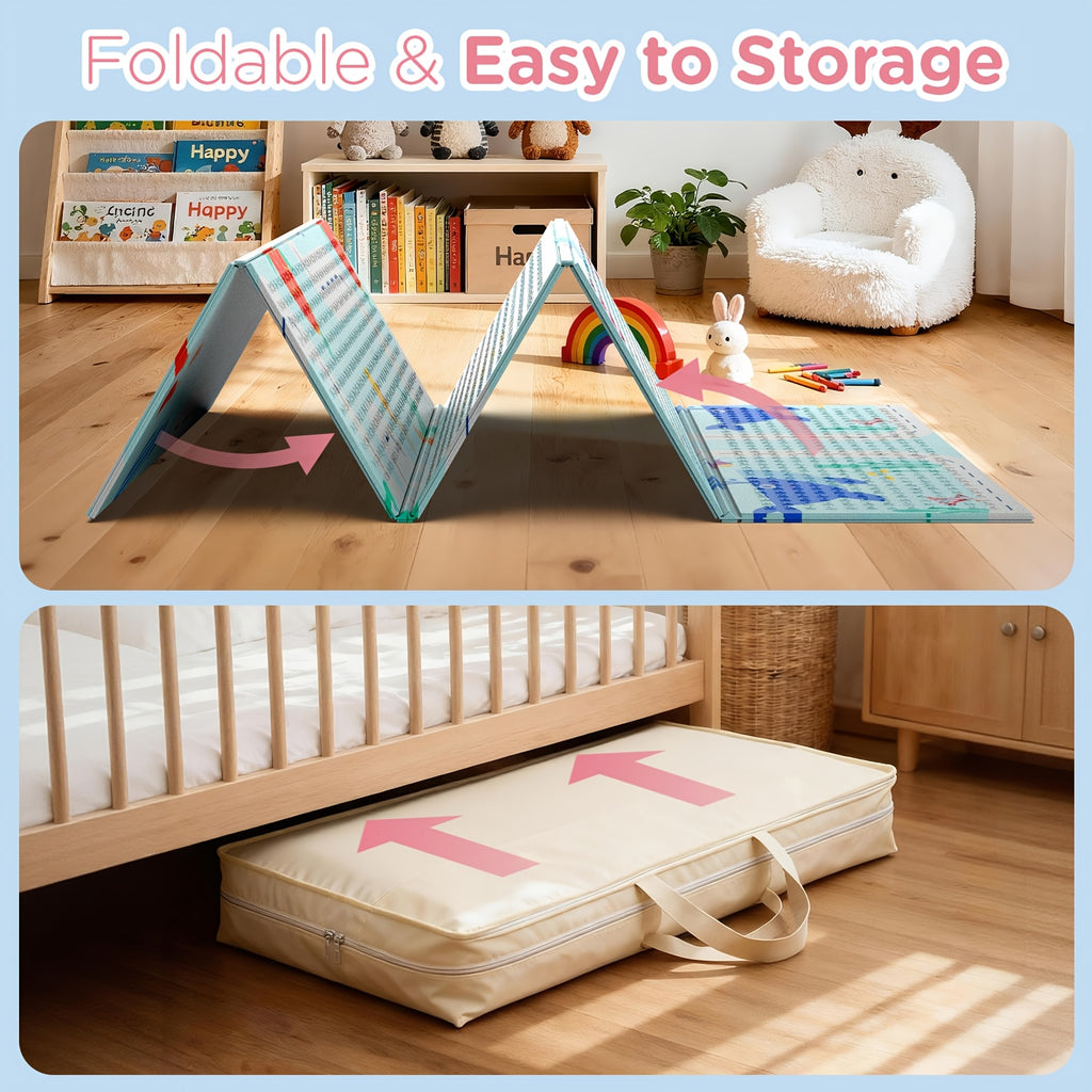 Tapis de jeu pour bébé - Tapis de jeu pliable pour bébé — Monptitlou