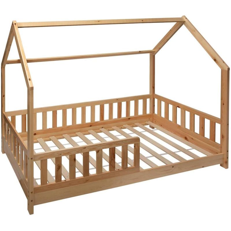 Lit cabane en bois pour enfant, 80 x 160 cm — Monptitlou