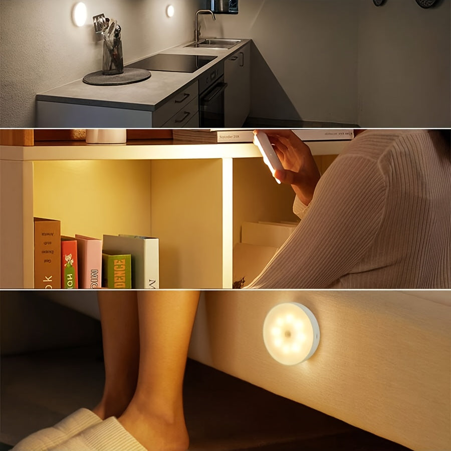 Lampe Murale à Détecteur de Mouvement, Veilleuse LED Rechargeable — Monptitlou