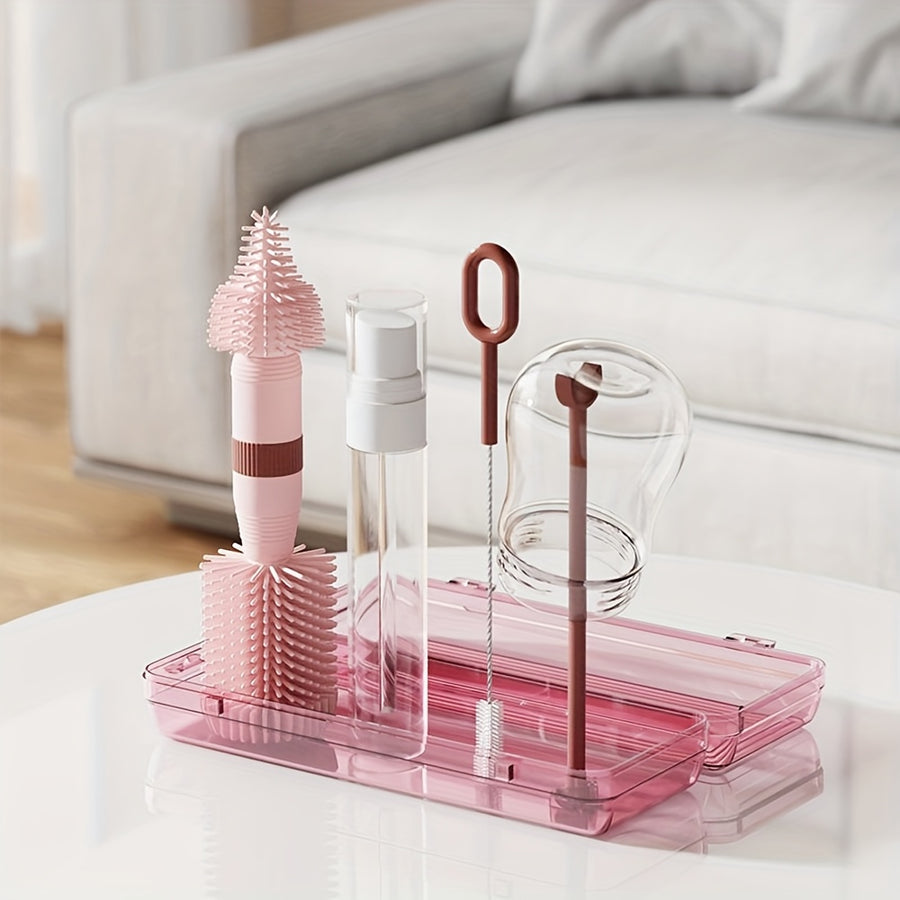 Kit de nettoyage portable tout-en-un pour biberons avec égouttoir — Monptitlou