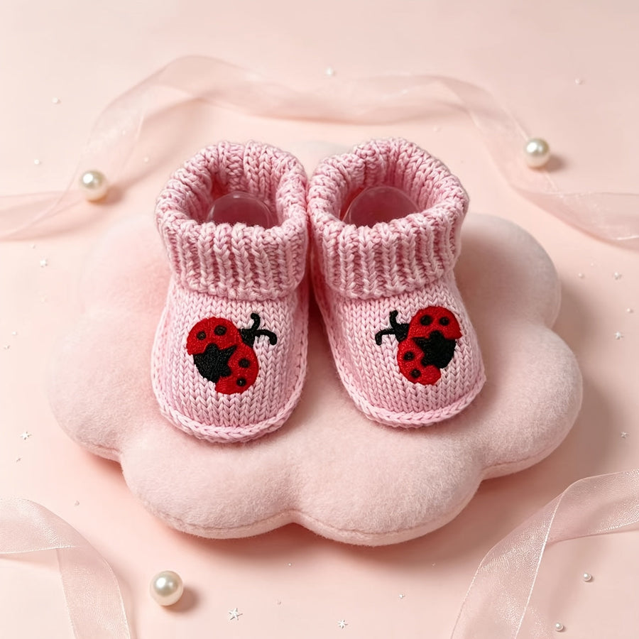 1 Paire de Chaussons Bébé Tricotés Mignons Animaux — Monptitlou