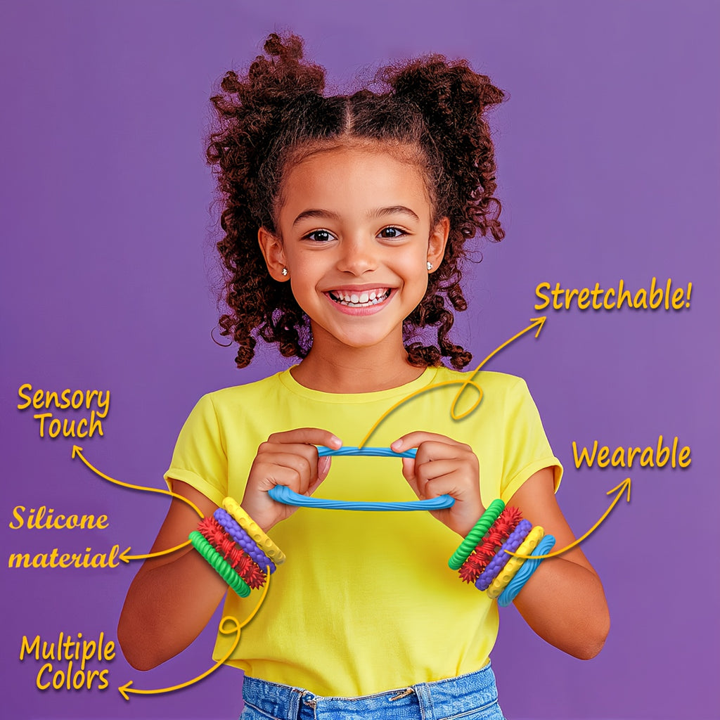 Bracelets sensoriels en silicone pour enfants et adultes — Monptitlou