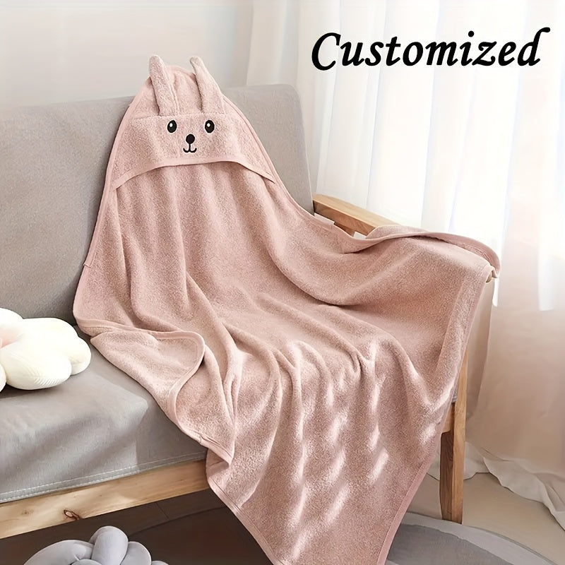 Serviette de bain à capuche personnalisée et mignonne avec motif de — Monptitlou
