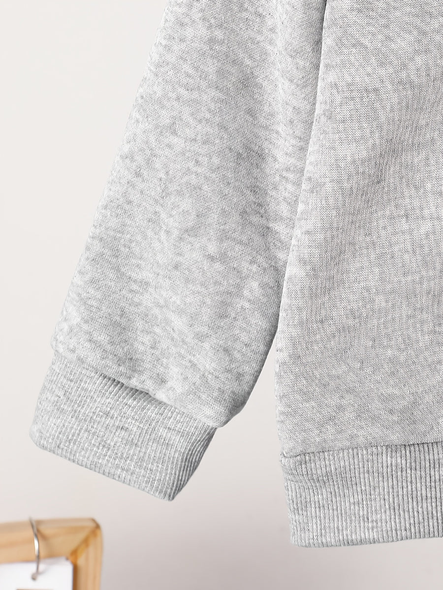 Ensemble sweat à capuche imprimé lettres pour petit garçon — Monptitlou