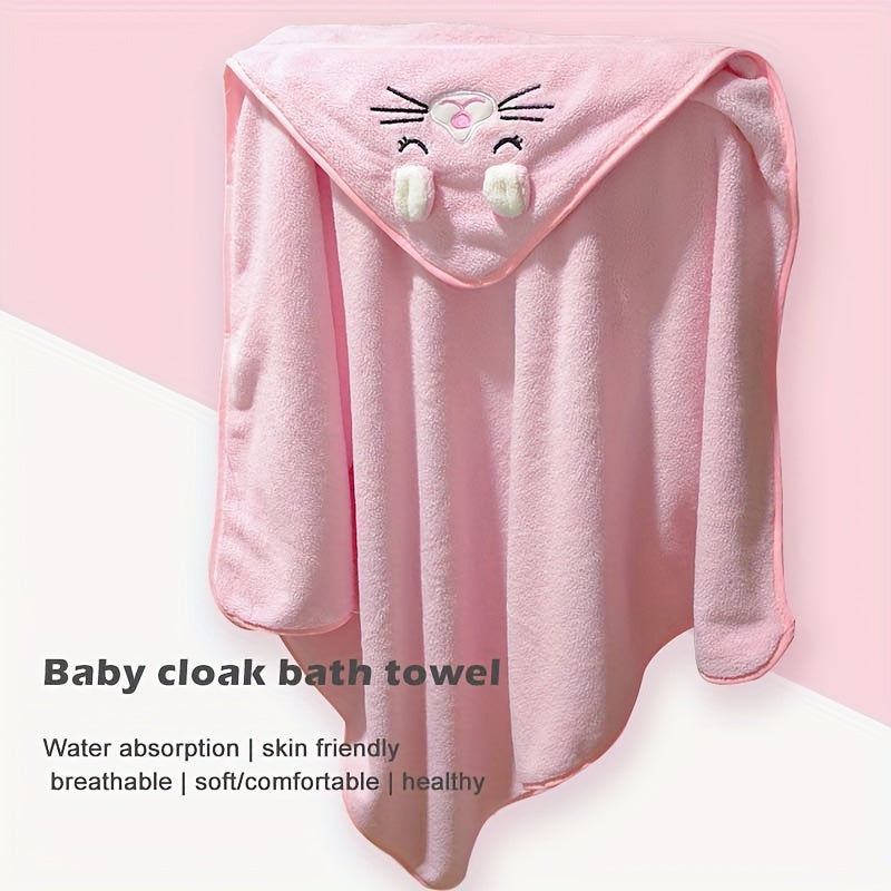 Serviette de bain à capuche pour enfants, 1 pièce/2 pièces — Monptitlou