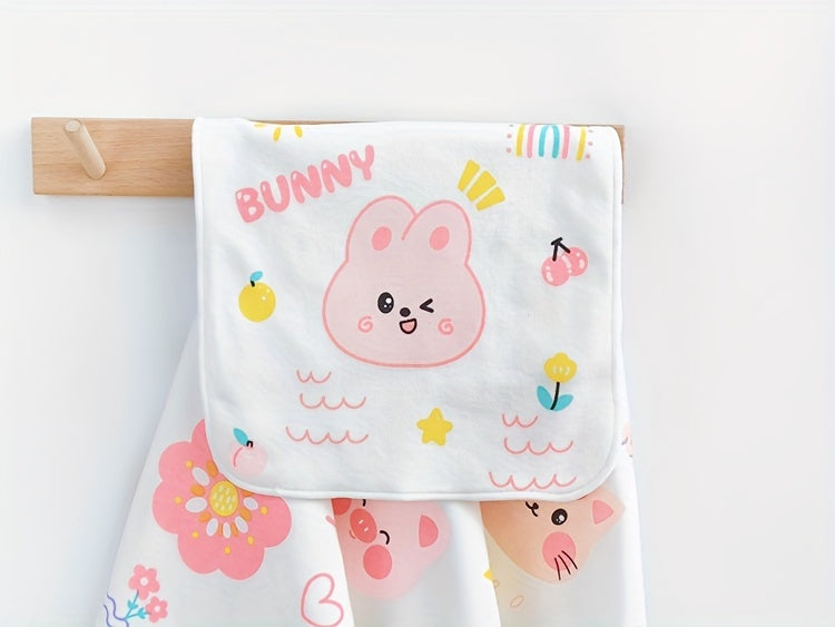 Serviette bébé carrée double épaisseur, serviette à salive — Monptitlou