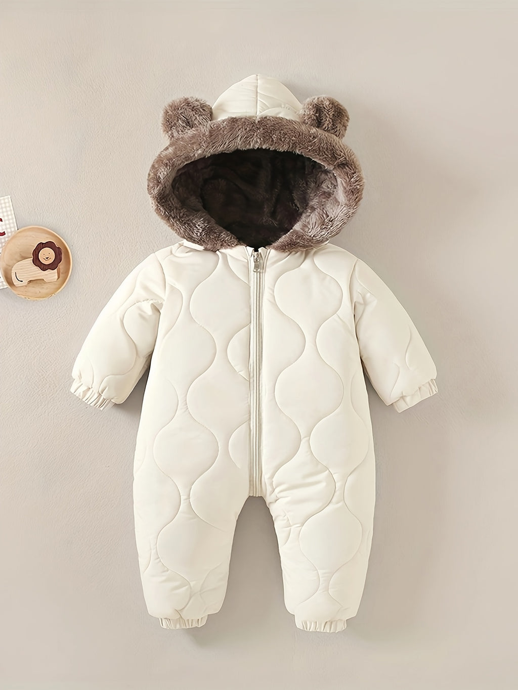 Combinaison d'Hiver Doublée Polaire Unisexe à Capuche, photo 14