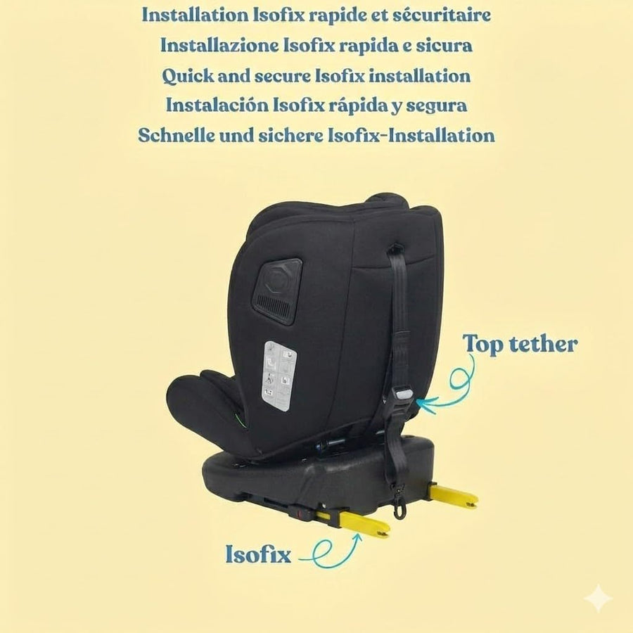 Nania Siège auto AXIO Isofix Pivotant 360° I-Size 40-150 cm — Monptitlou