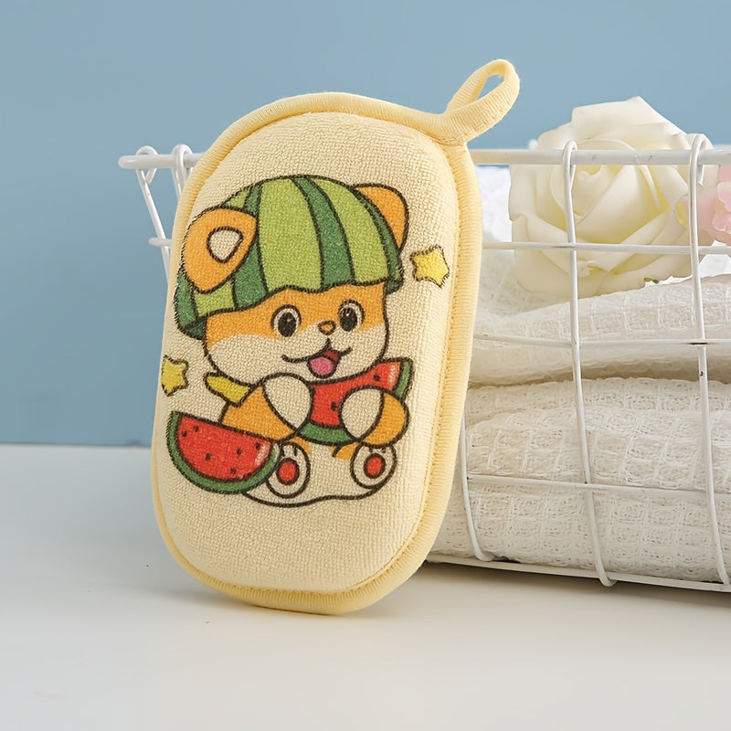 Gants de toilette avec dessins animés d'animaux mignons — Monptitlou