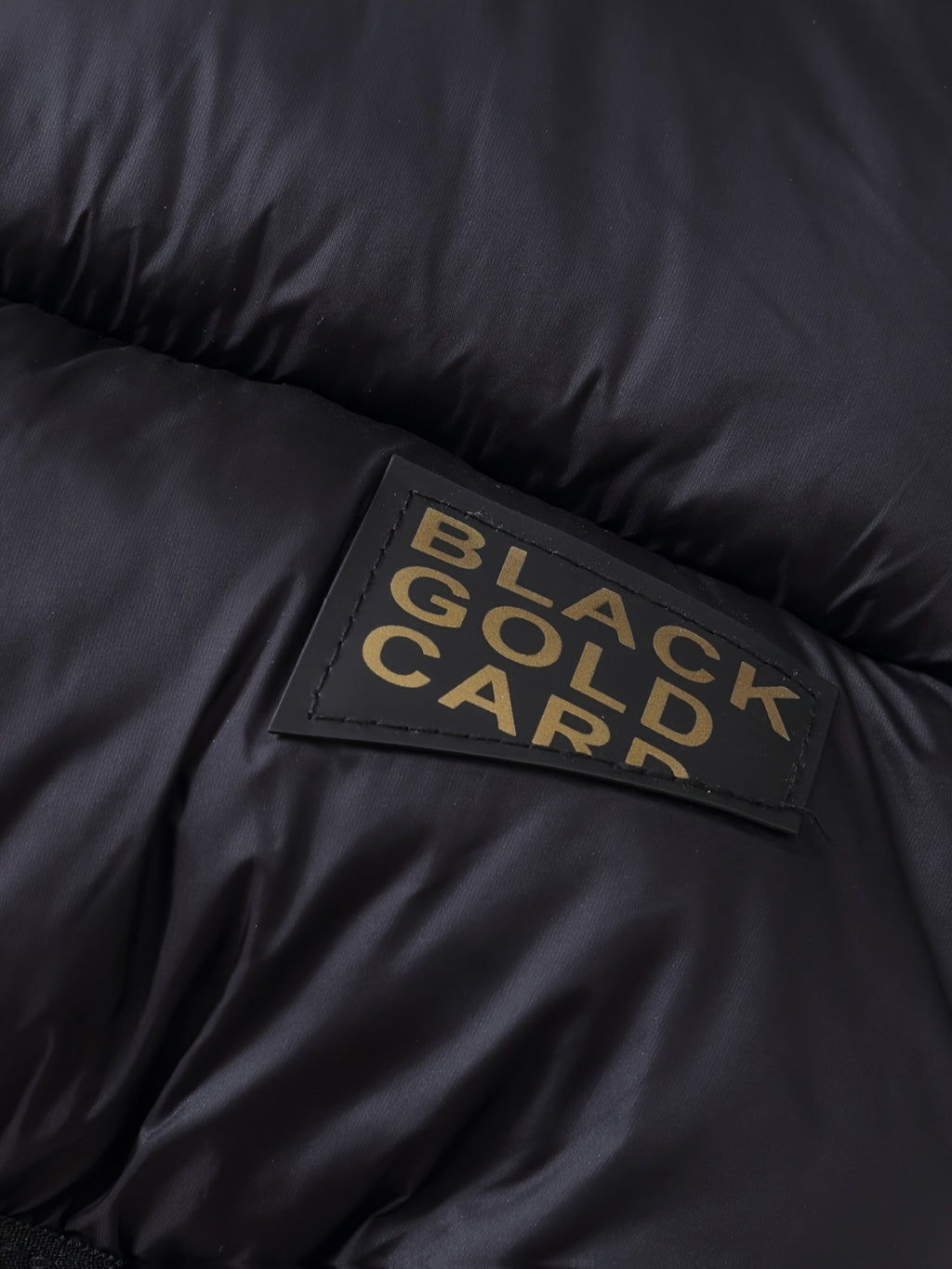 Veste matelassée matelassée nid d'abeille noire et dorée à capuche et — Monptitlou