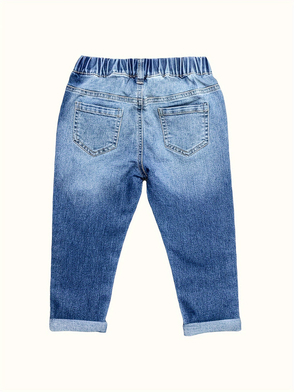 Pantalon en jean stretch pour garçon, style printemps/automne — Monptitlou