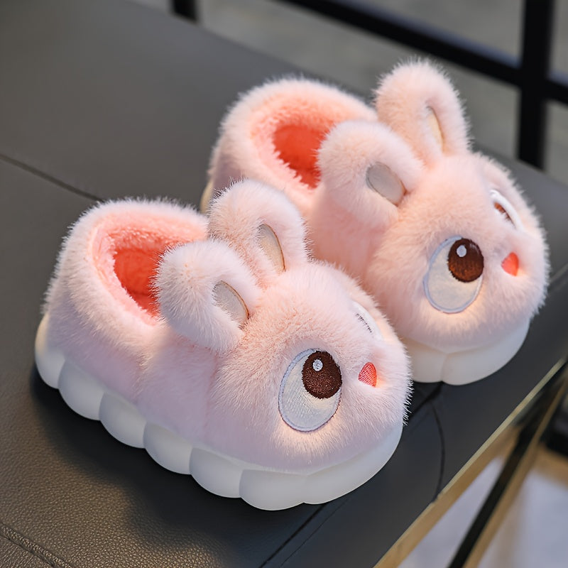1 Paire de Pantoufles de Lapin en Peluche pour Jeunes — Monptitlou