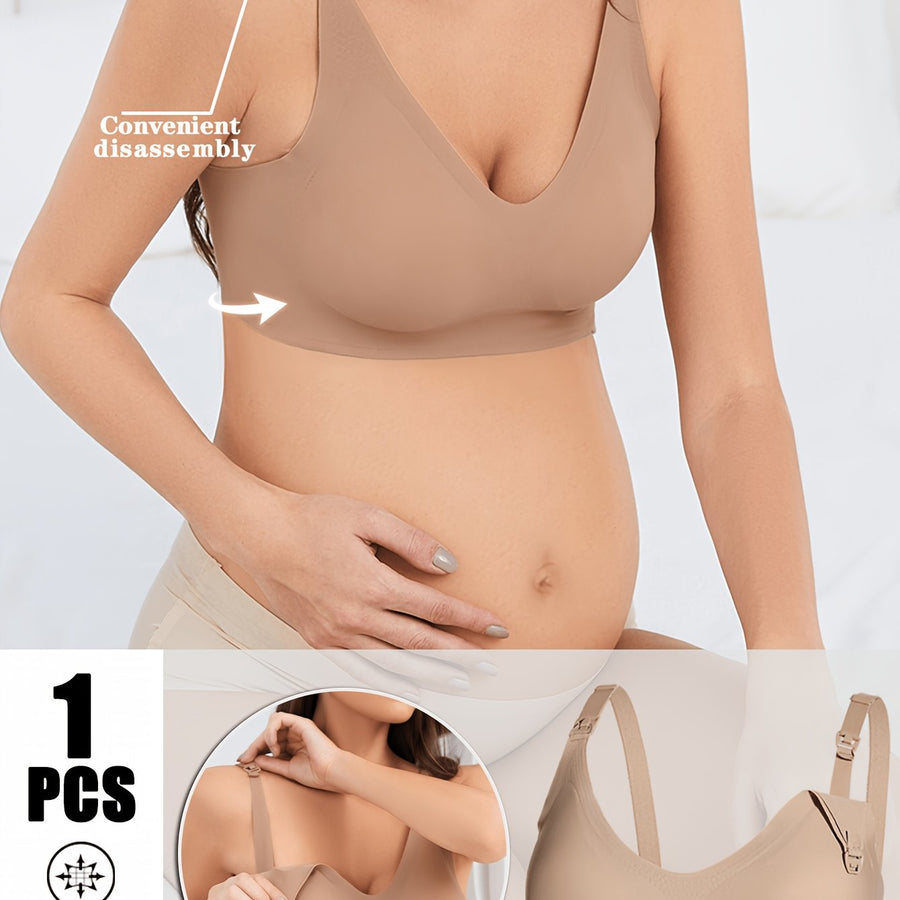 Soutien-gorge d'allaitement maternité 1 pièce, sans armatures — Monptitlou