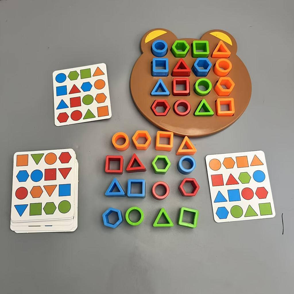 Jeu de construction ours, incluant 1 plateau ours — Monptitlou
