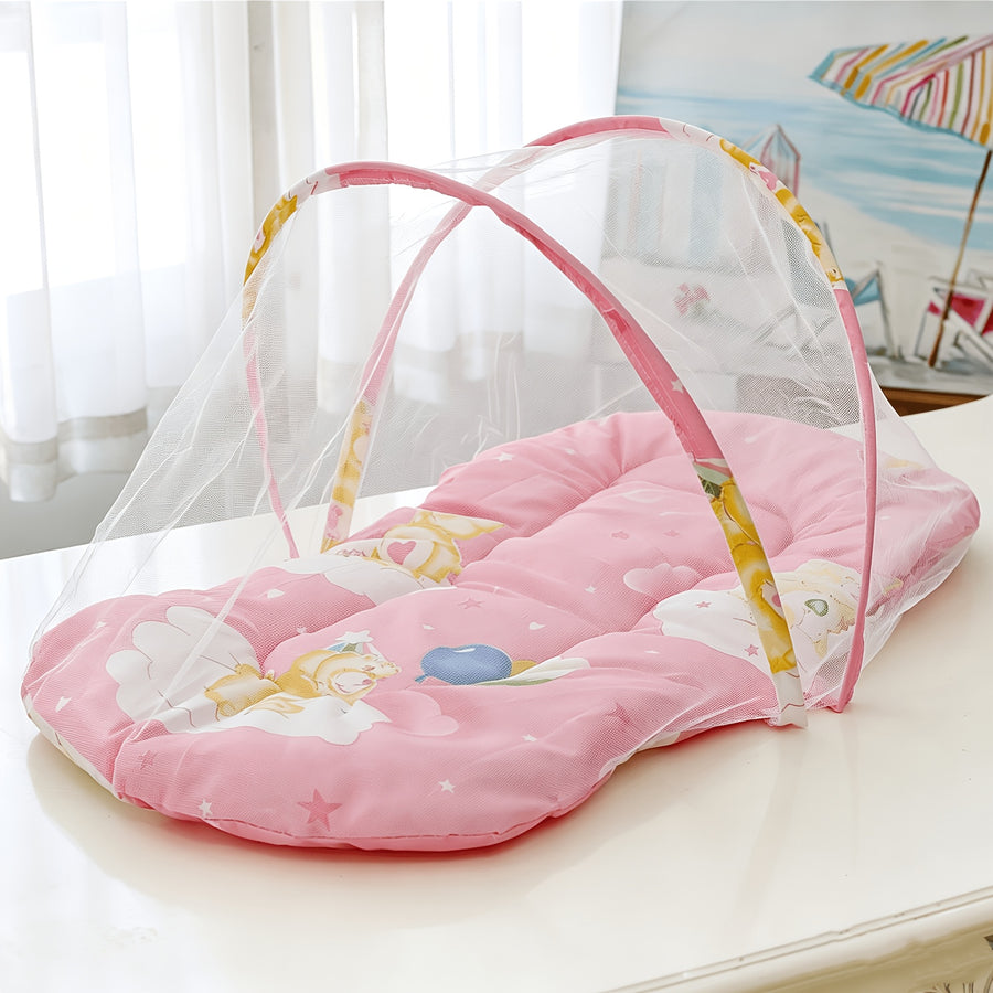 Moustiquaire de lit portable pour enfants à imprimé dessin animé — Monptitlou