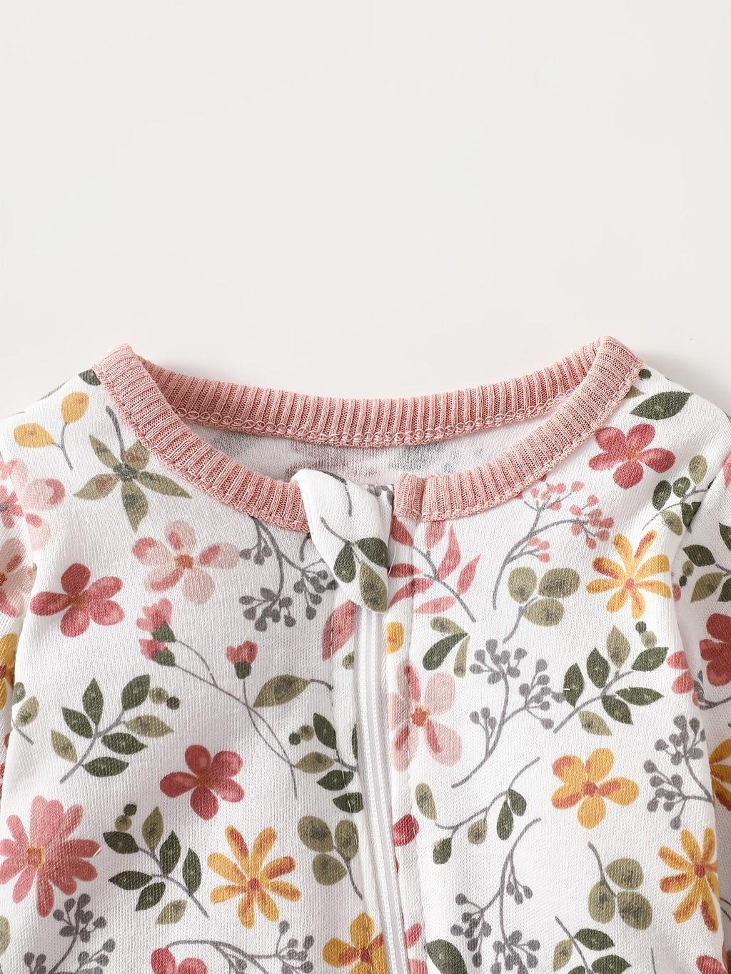 2 bodysuits pieds pour bébé fille, tissu doux — Monptitlou