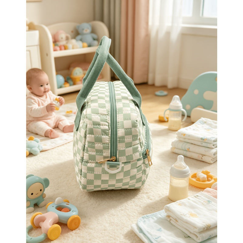 Nouveau sac à dos maman brodé de grande capacité style coréen 2026 — Monptitlou