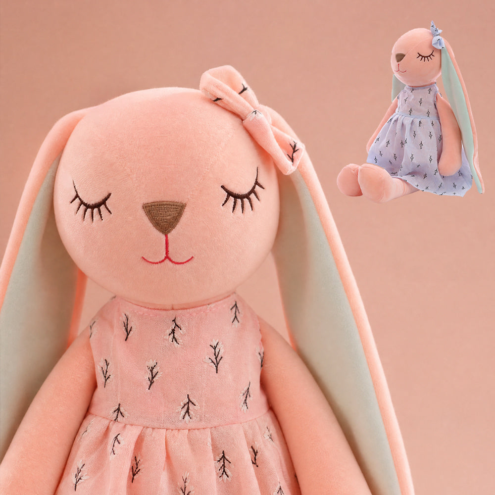 Nouvelle Poupée en Peluche Lapin à Longues Oreilles Douce et Mignonne — Monptitlou Image