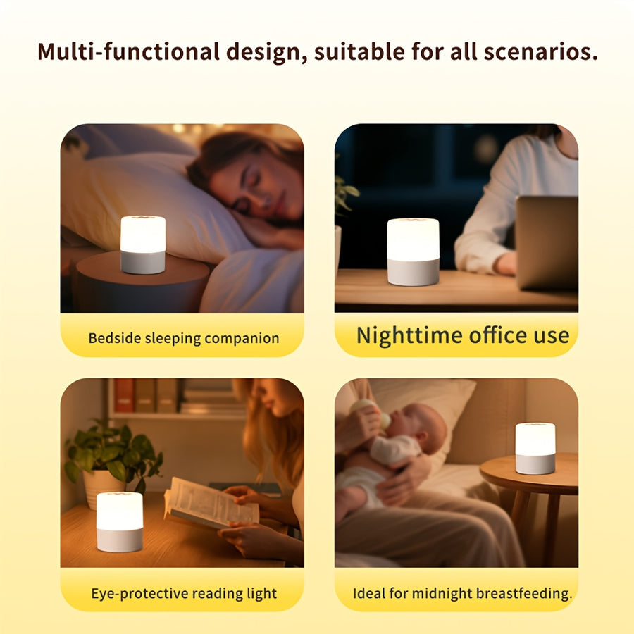 Lampe de chevet à capteur tactile, 3 couleurs, gradable — Monptitlou