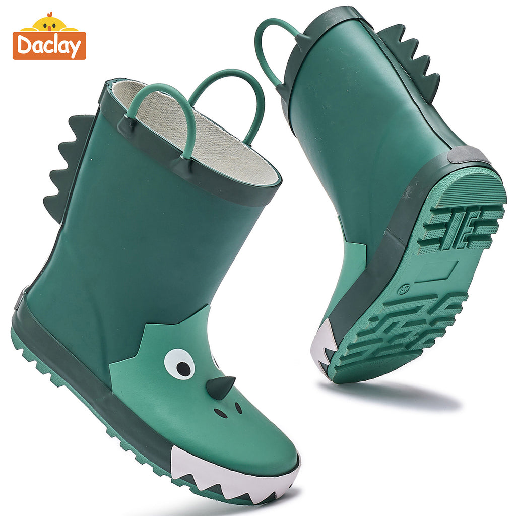 Bottes de pluie vertes, tendance et mignonnes — Monptitlou