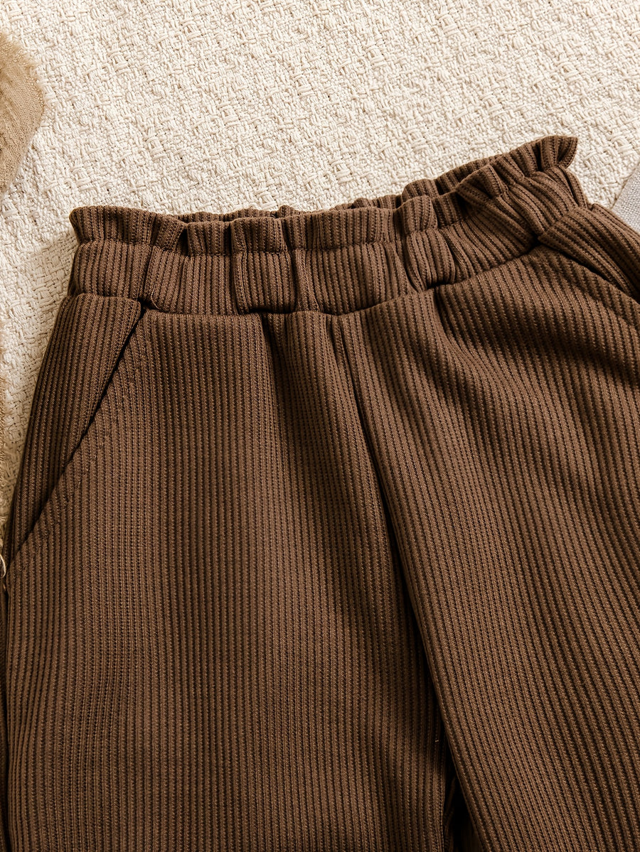 Ensemble bébé fille design rétro littéraire : haut à manches longues — Monptitlou