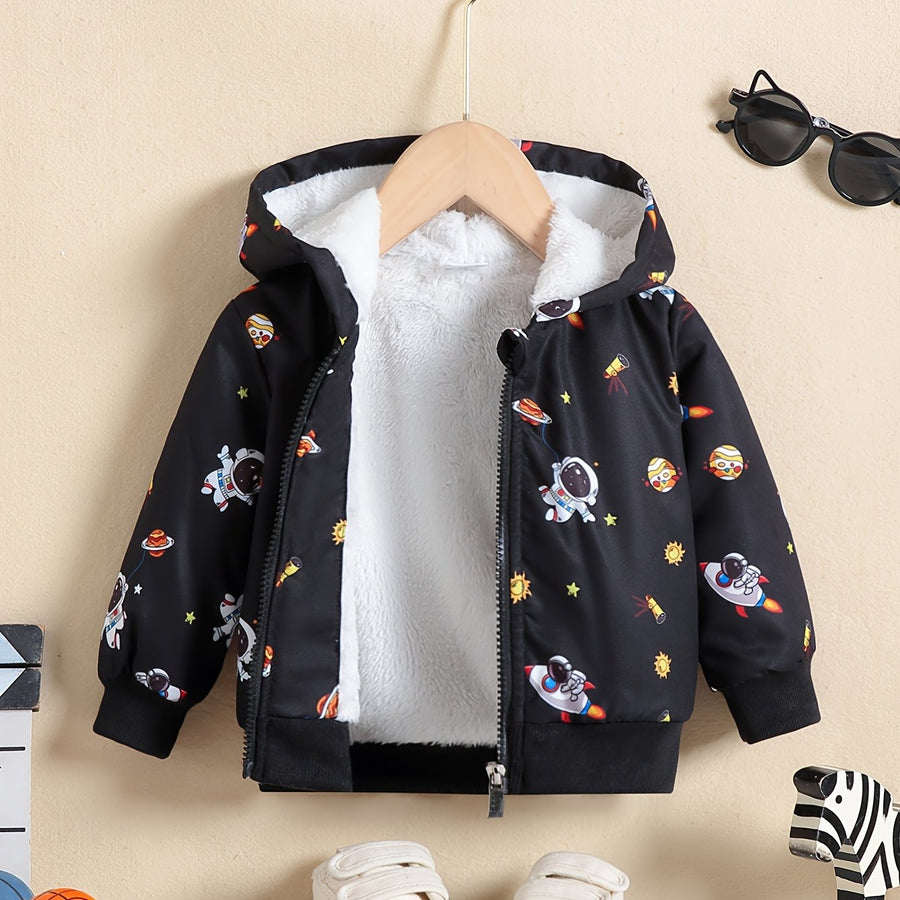 Veste à capuche doublée en polaire — Monptitlou