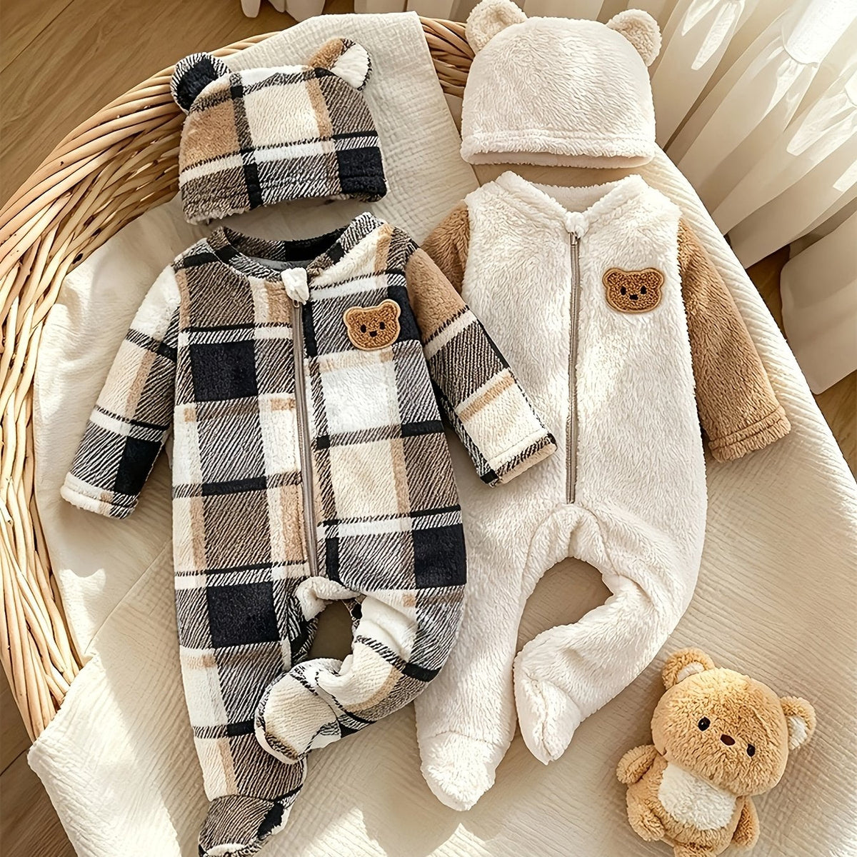 Ensemble 4 pièces pour bébé enfant automne hiver — Monptitlou Image