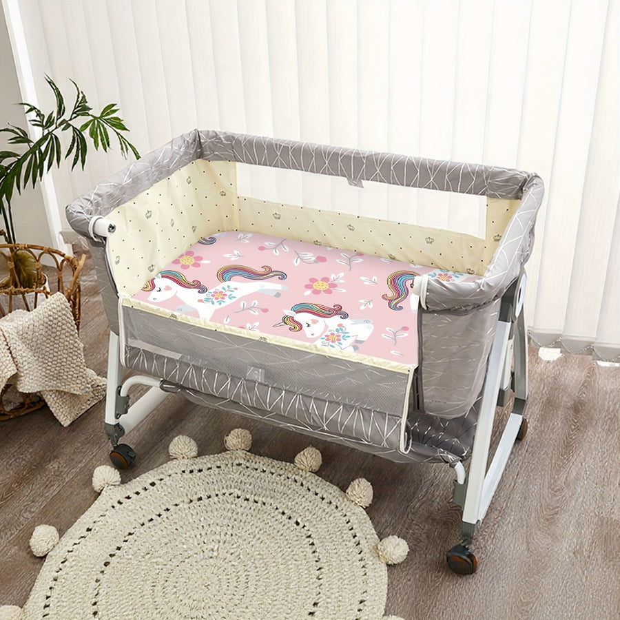 Parure de 4 draps de lit moitié lune ultra-doux pour berceau — Monptitlou