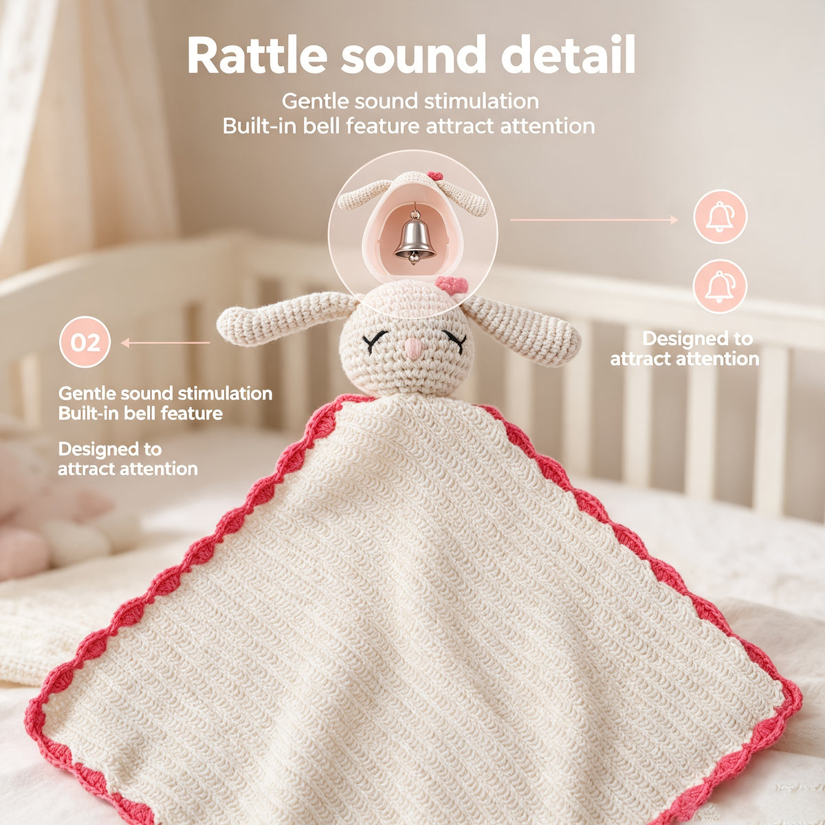 Couverture d'appoint confortable pour bébé à motif dessin animé — Monptitlou Image