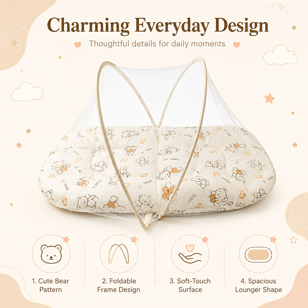 Moustiquaire d'extérieur simple pour enfants, portable, avec rangement — Monptitlou