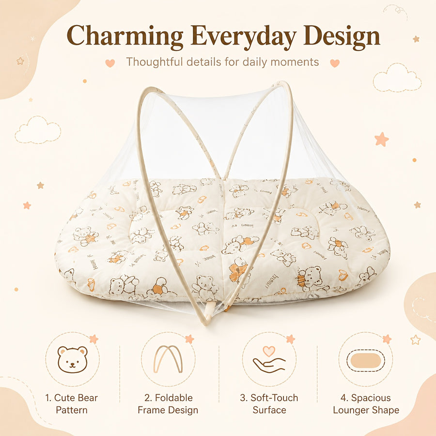 Moustiquaire d'extérieur simple pour enfants, portable, avec rangement — Monptitlou