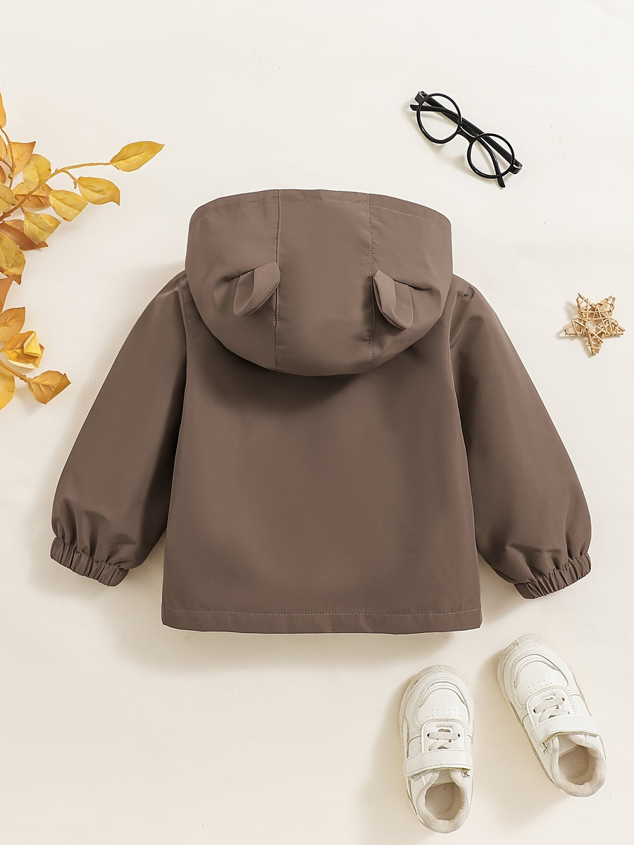 [Manteau trench garçon] Manteau trench à capuche style petites